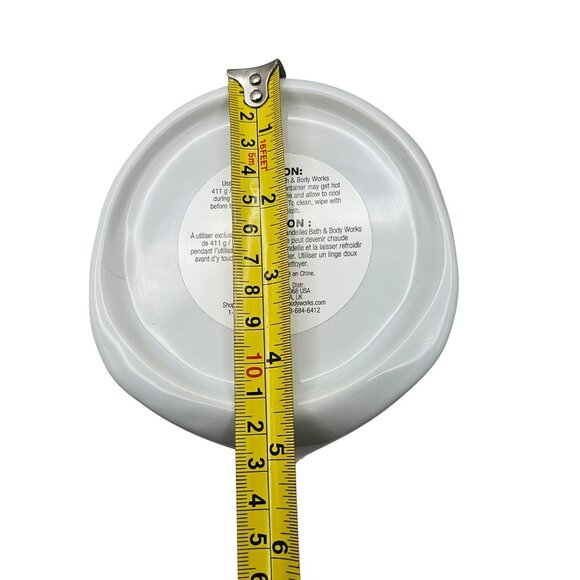 Bath & Body Works White Owl Pedestal 3 Wick Candle Holder Plant Stand - Picture 15 of 16